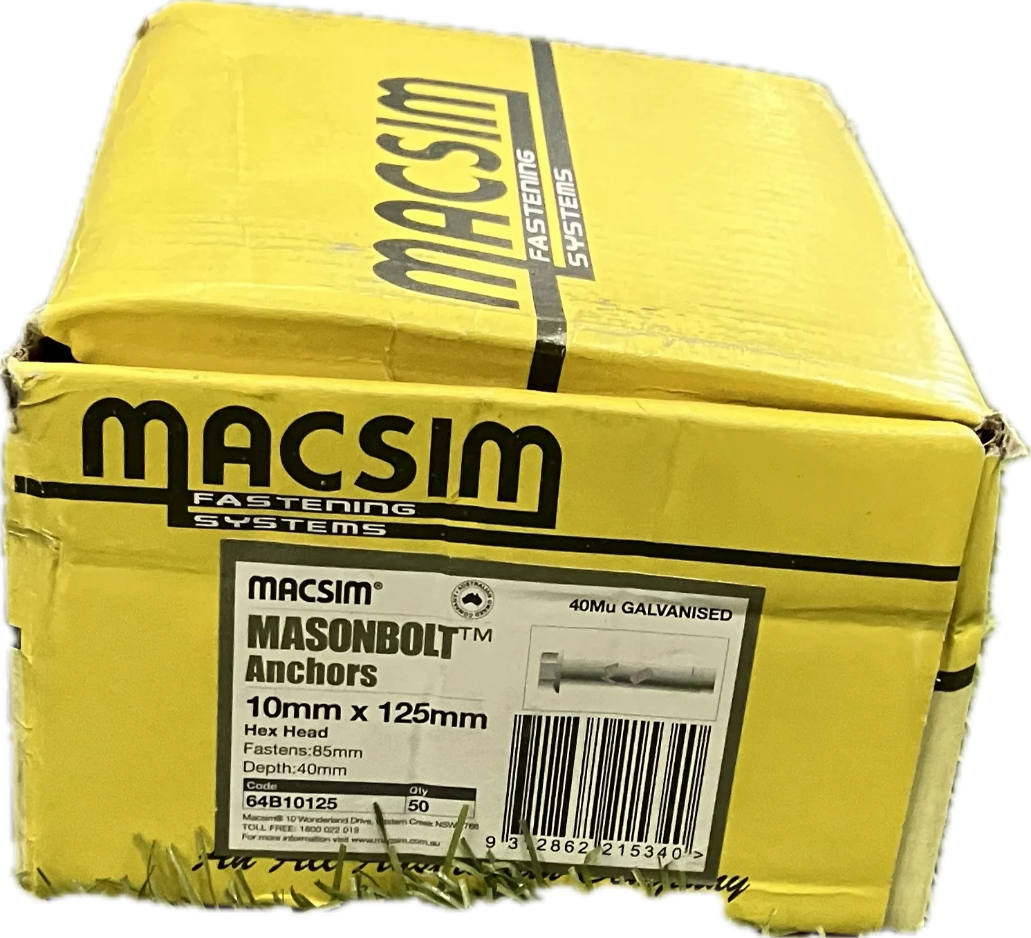 MACSIM GALVANISED MASONBOLT- 10MM - Image 10