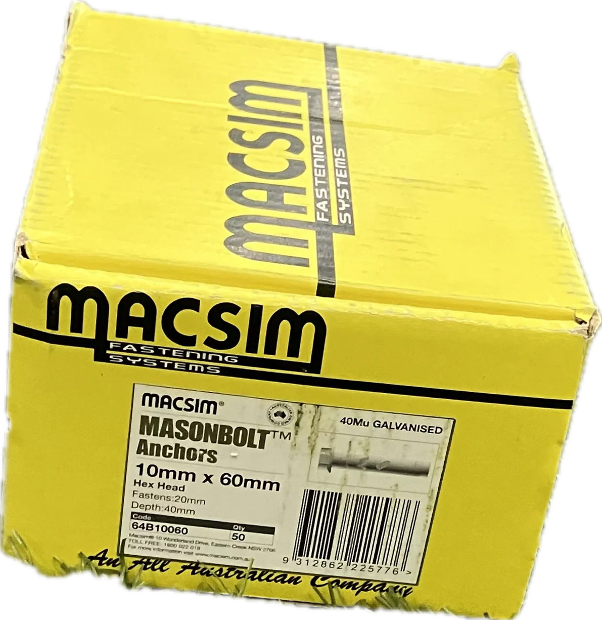 MACSIM GALVANISED MASONBOLT- 10MM - Image 5