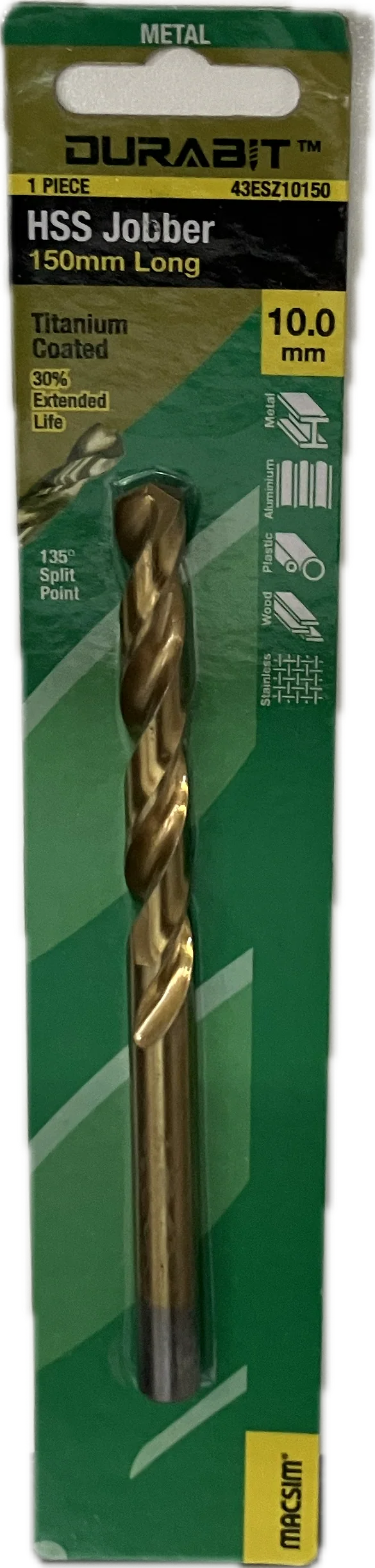 MACSIM DURABIT HSS JOBBER DRILL BIT- 150MM (HANG PACK OF 1) - Image 14