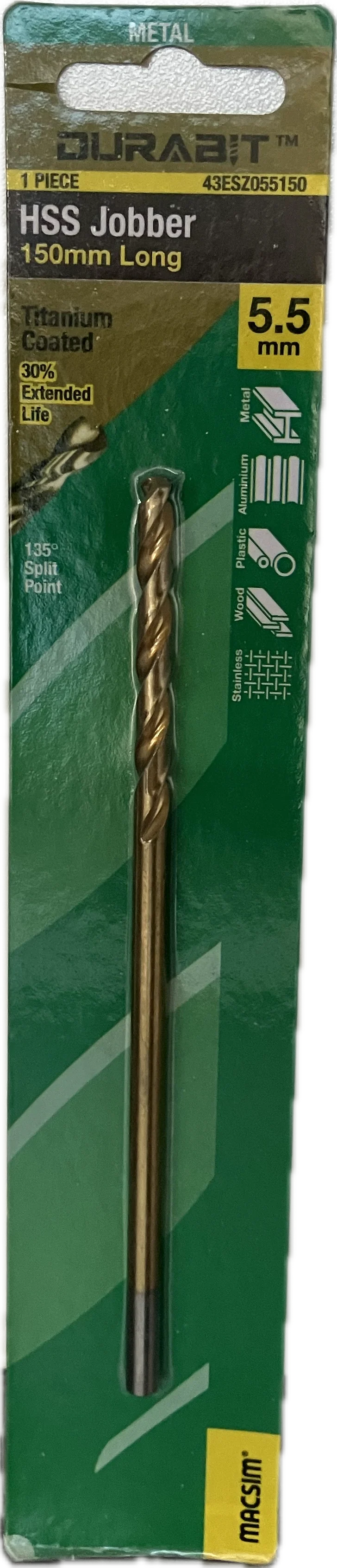 MACSIM DURABIT HSS JOBBER DRILL BIT- 150MM (HANG PACK OF 1) - Image 8