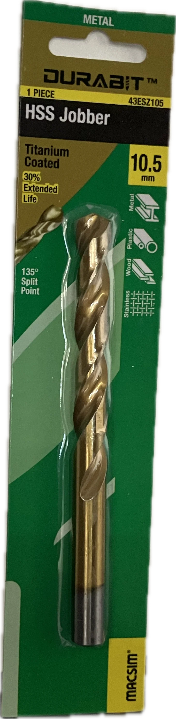 MACSIM DURABIT HSS JOBBER DRILL BIT [HANG PACK OF 1] - Image 20