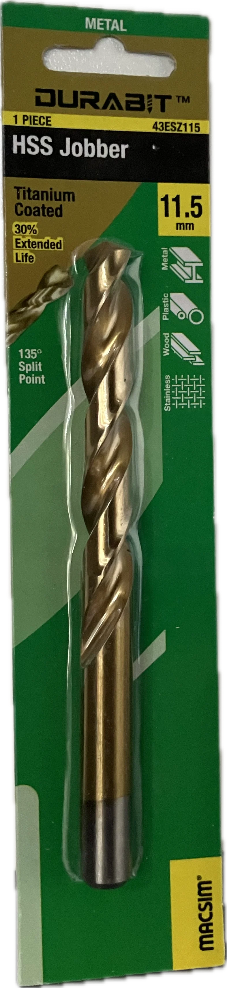 MACSIM DURABIT HSS JOBBER DRILL BIT [HANG PACK OF 1] - Image 22