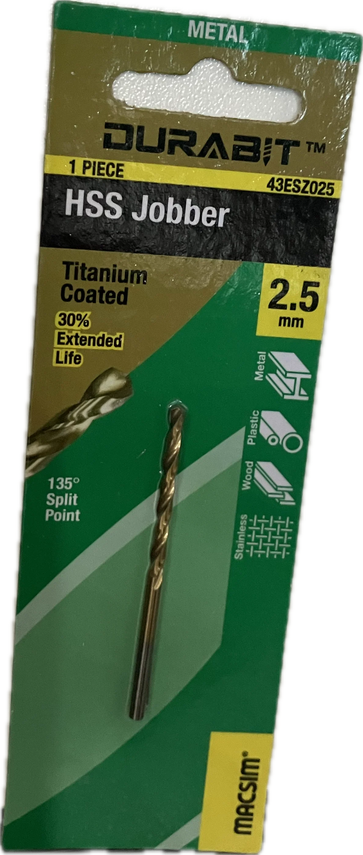 MACSIM DURABIT HSS JOBBER DRILL BIT [HANG PACK OF 1] - Image 4