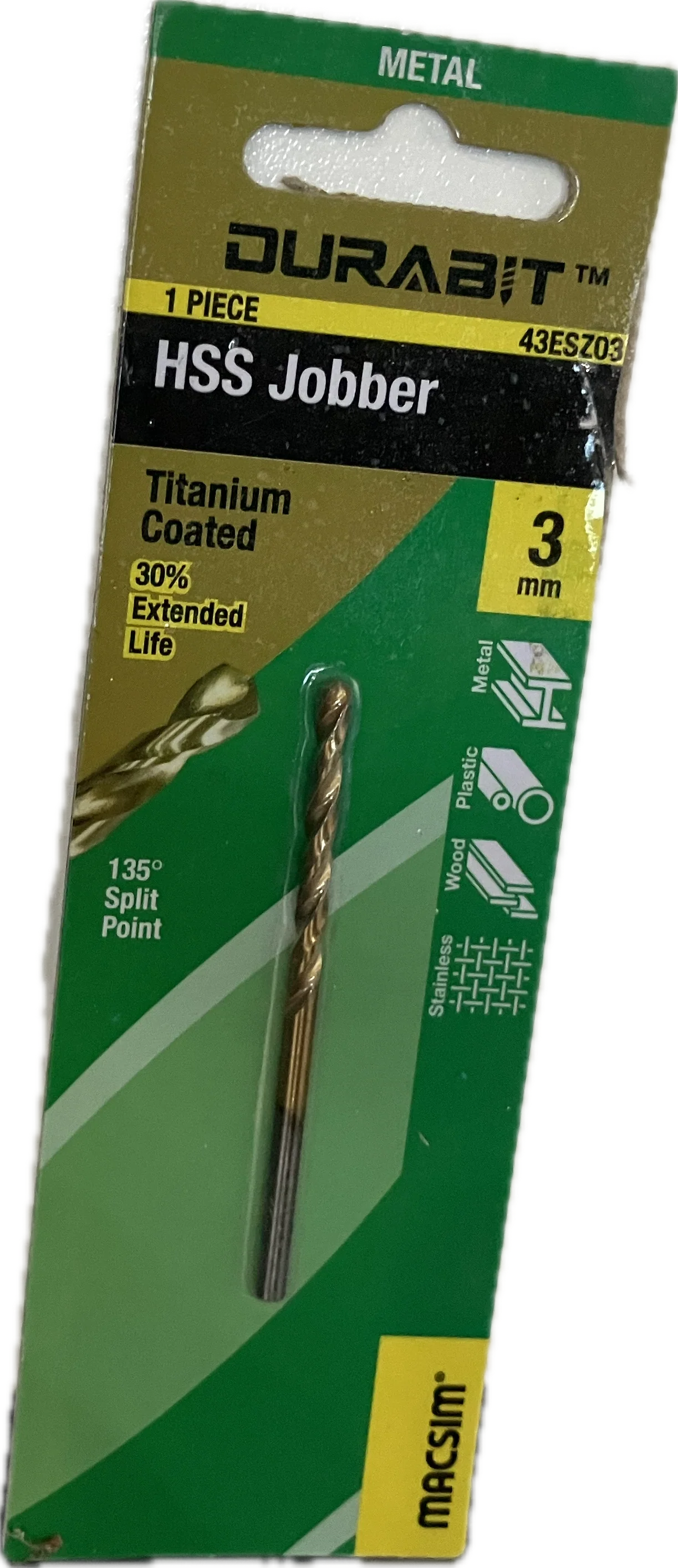 MACSIM DURABIT HSS JOBBER DRILL BIT [HANG PACK OF 1] - Image 5