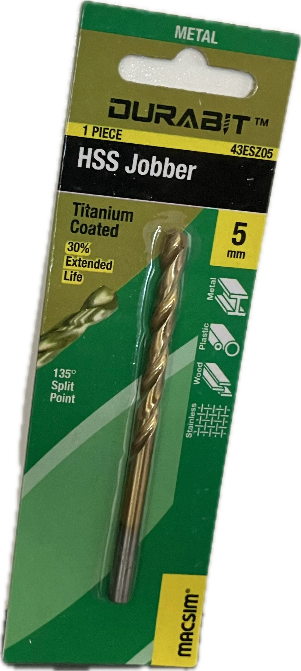 MACSIM DURABIT HSS JOBBER DRILL BIT [HANG PACK OF 1] - Image 9